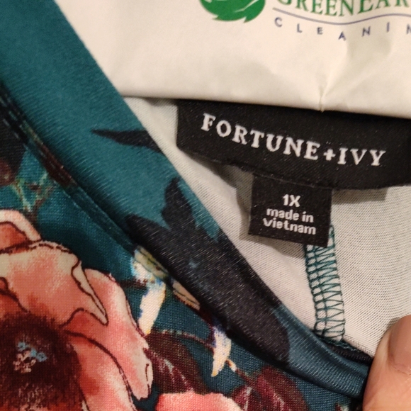 NWOT Fortune And Ivy Floral Sleeveless Dress, Knee Length - Picture 4 of 4